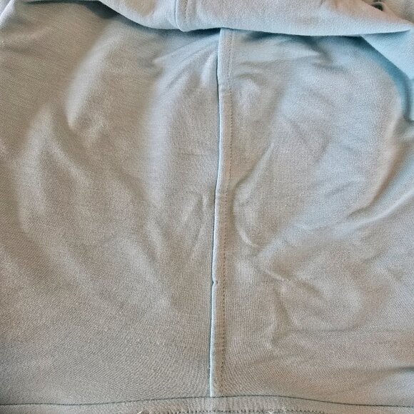 NWT Pretty Aqua Blue SS Pullover Hoodie Worshop Republic Clothing XL - Picture 12 of 16